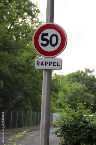 panneau signalisation 50