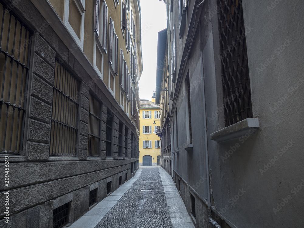 Via Melone, typical street in Milan