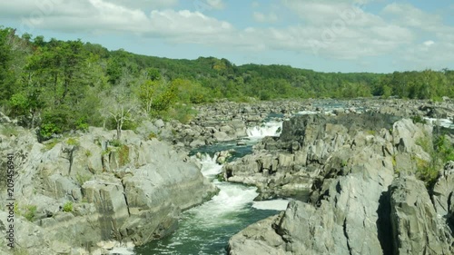 View at Great Falls of Potomac river