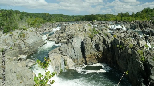 View at Great Falls of Potomac river near Washington DC