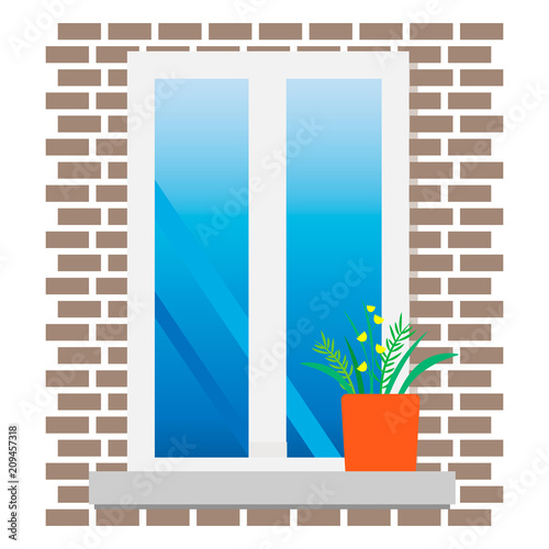 window with flowers