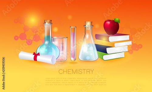 Education and science concept illustration.