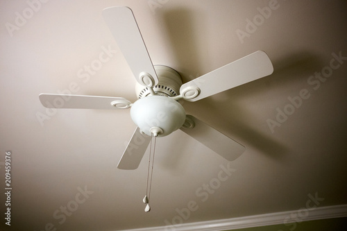 fan on black background