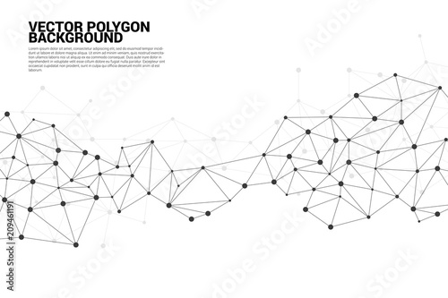 Network Connecting dot polygon background : Concept of Network, Business, Connecting, Molecule, Data, Chemical