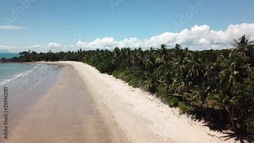 Aerial footage beach, coast, reef and ocean   photo