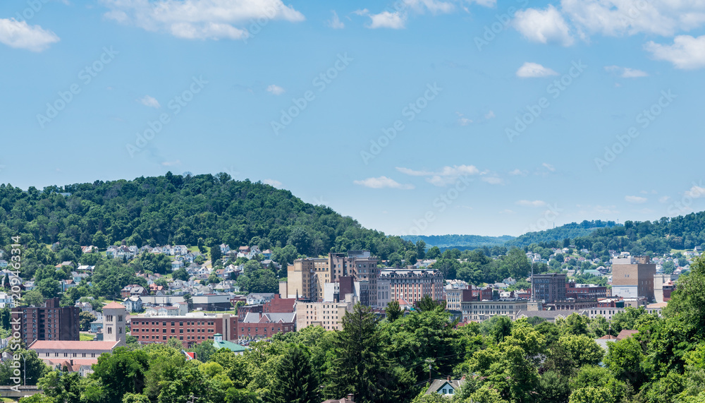 Downtown skyline of Clarksburg in West Virginia