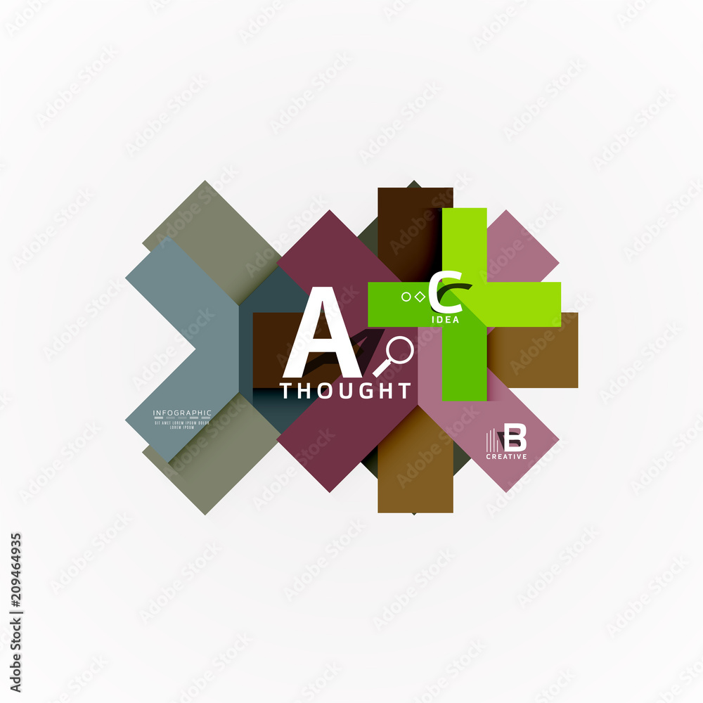 Geometric design abstract option infographics Geometric design abstract option infographics