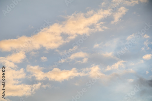 Fototapeta Naklejka Na Ścianę i Meble -  soft clouds evening