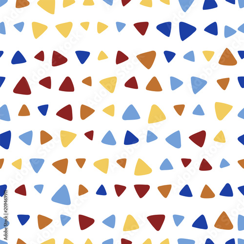 Fotografia Abstract triangle colorful vector seamless pattern