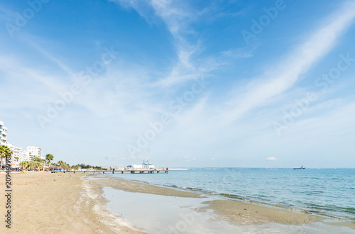 Sand beach of Mediterranean sea