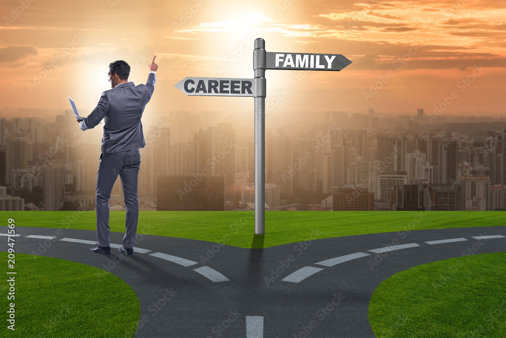 Work life or home balance business concept Work life or home balance business concept