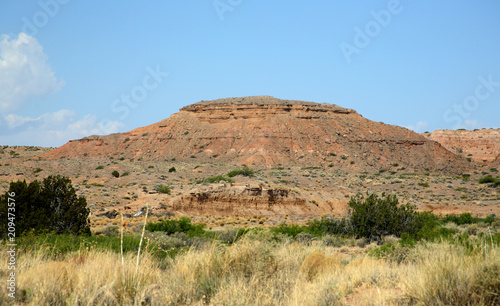 Sandstone mountain landscape in central New Mexico