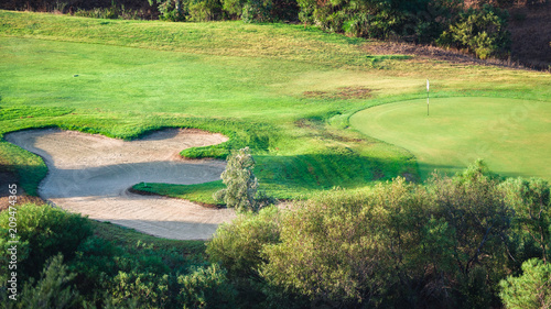 Detail of Villasimius golf course, Sardinia, Italy.