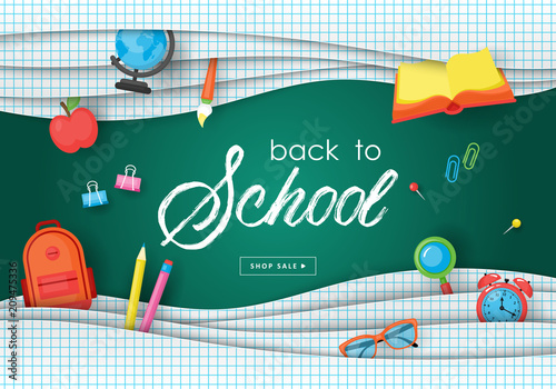 Back to school banner design