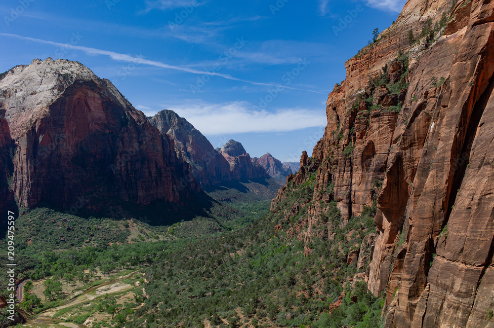 Scenic valley at Zion
