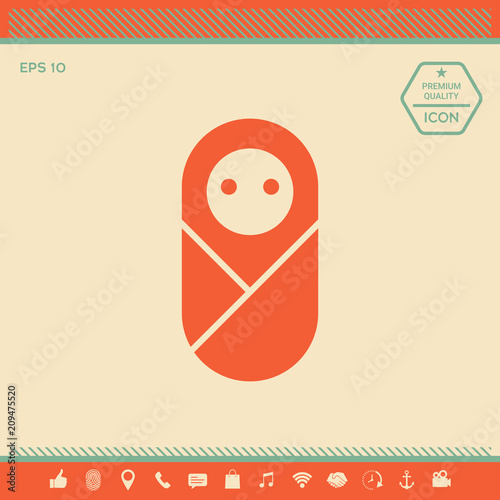 Infant, neonate, newborn icon