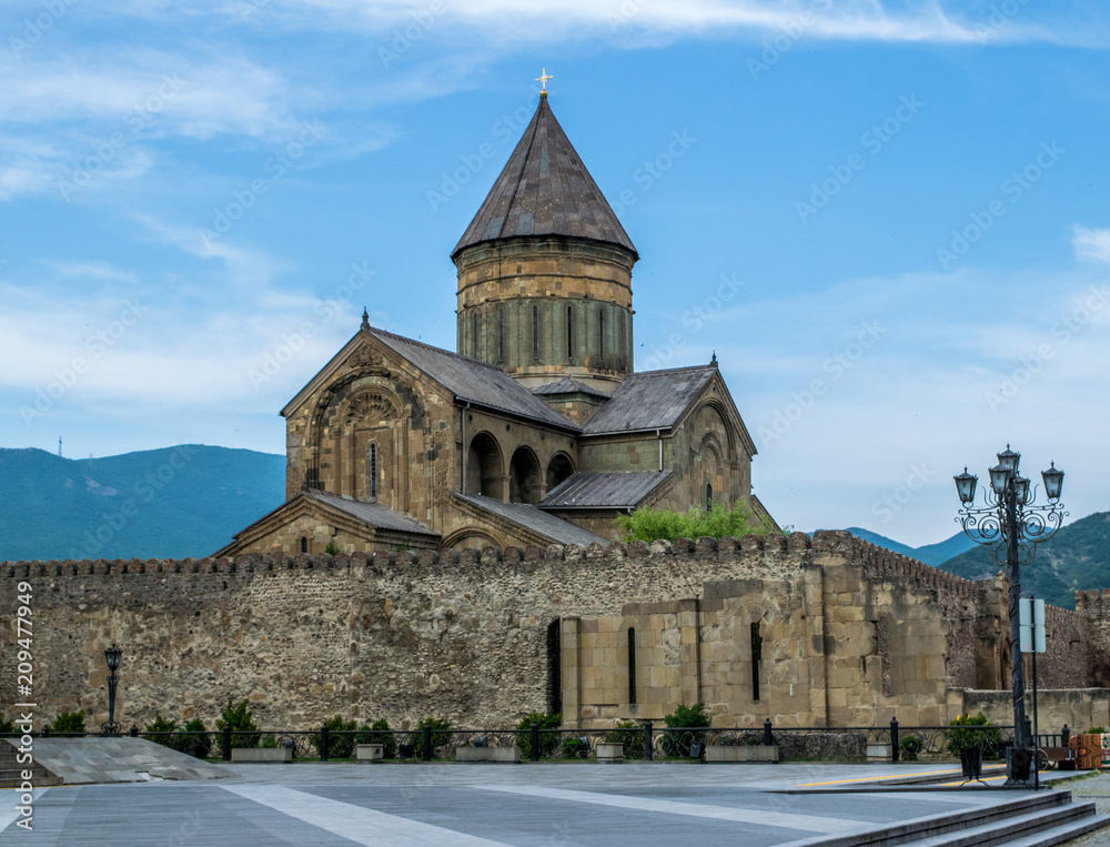 Fototapeta premium Orthodox church, Mtskheta‎, Svetitskhoveli Cathedral, Georgia