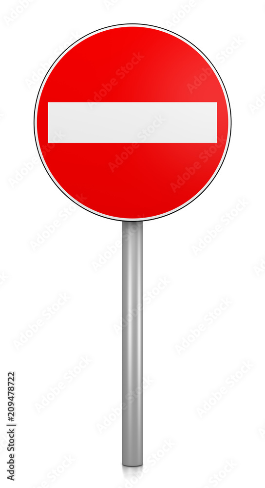 Access Denied Road Sign