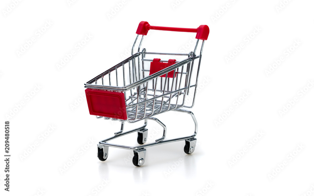 Shopping Cart On White Background