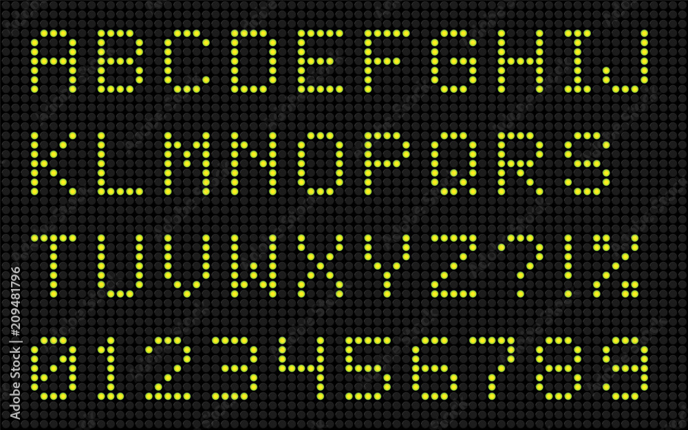 LED Dot-Matrix Display Letters and Numbers LED Dot-Matrix Display Letters and Numbers