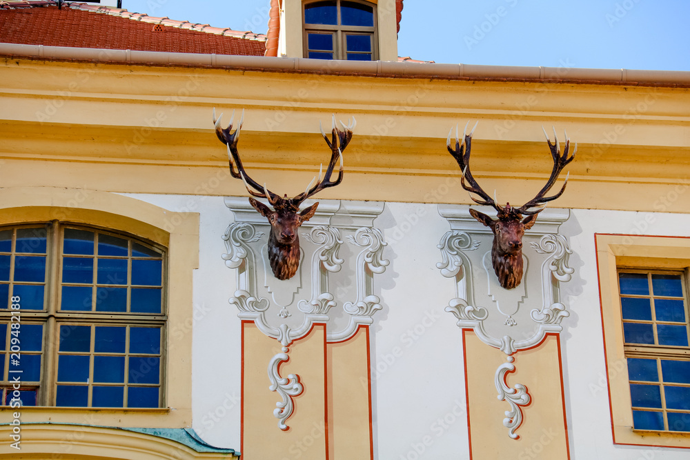 Figur am Schloss Moritzburg bei Dresden