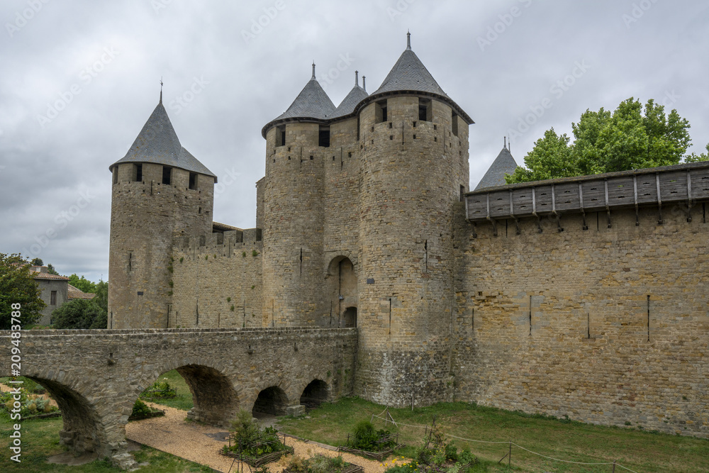 Castillo de  Carcassonne, Francia, 