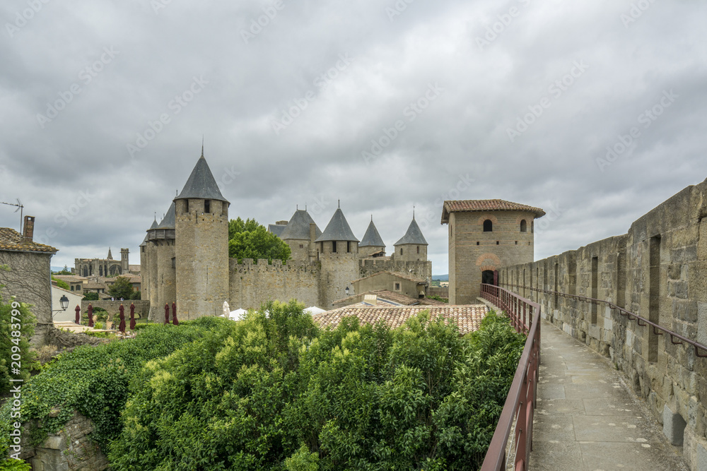 Castillo de  Carcassonne, Francia, 