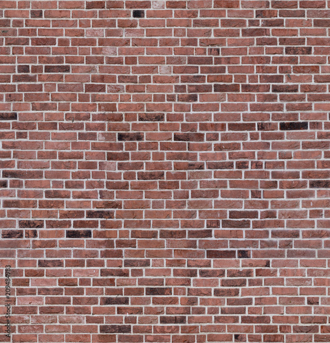 Seamless red brick random color wall texture for loft