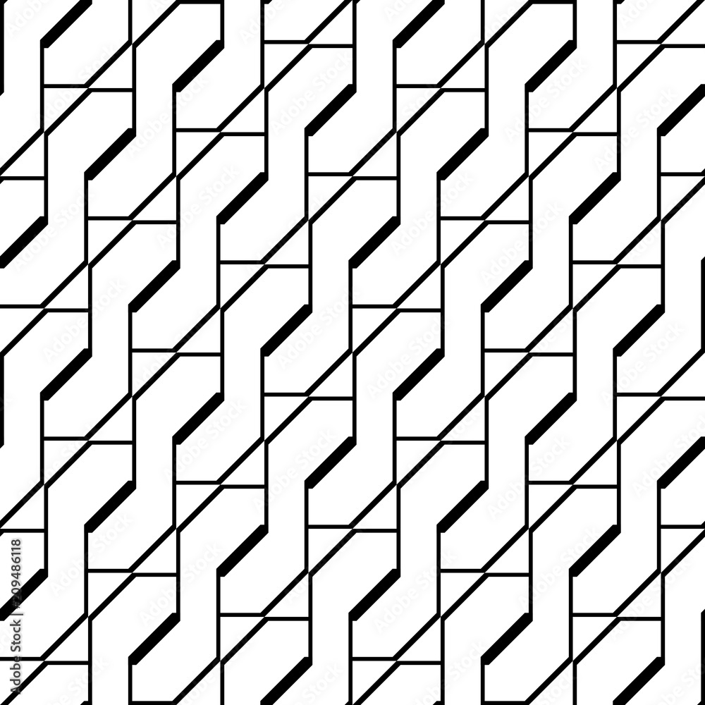 Design seamless monochrome zigzag pattern Design seamless monochrome zigzag pattern