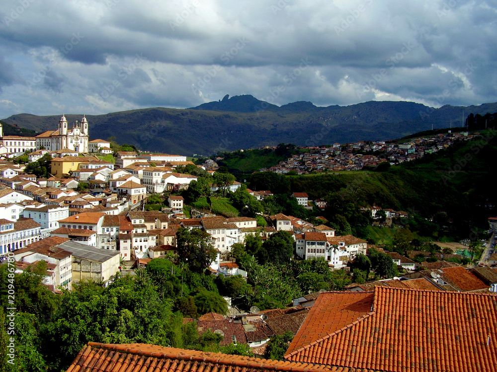 A general view of the city of Ouro Preto.