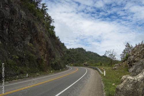 Highway and mountainous landscape