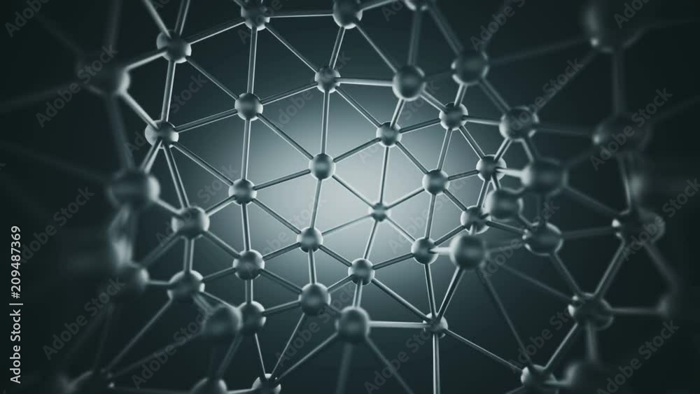 Chaotic connecting structure with spheres and lines. Connection concept. 3D rendering with depth of field. Seamless loop animation 4k UHD (3840x2160)
Chaotic connecting structure with spheres and lines. Connection concept. 3D rendering with depth of field. Seamless loop animation 4k UHD (3840x2160)