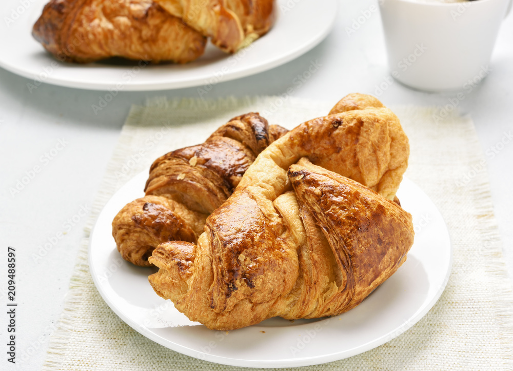 Croissants for breakfast.