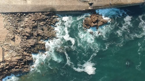 Flying over the pier