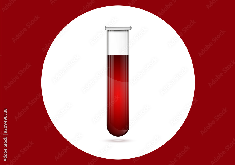 vector test tubes filled with blood vector test tubes filled with blood