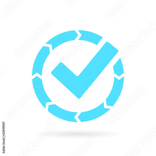 Transfer completed vector icon