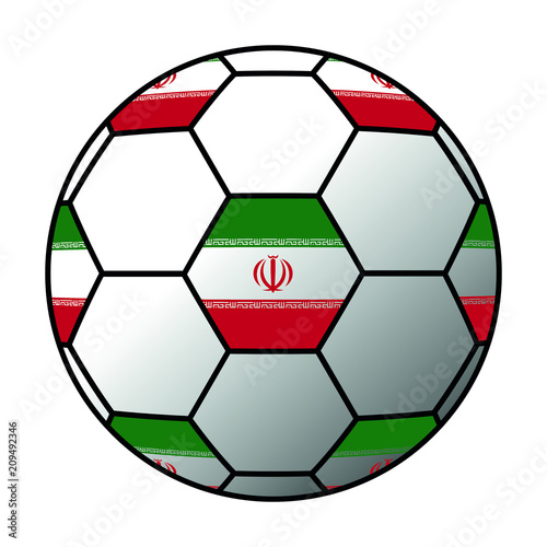 Ball Iran Flagge