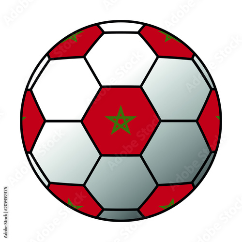 Ball Marokko Flagge
