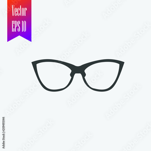 eyeglasses vector icon