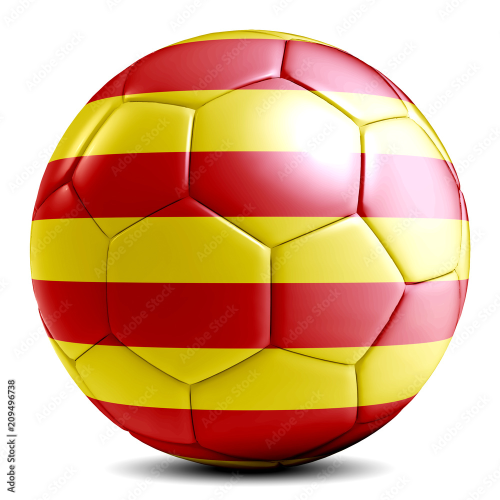 Catalonia soccer ball football futbol isolated Catalonia soccer ball football futbol isolated