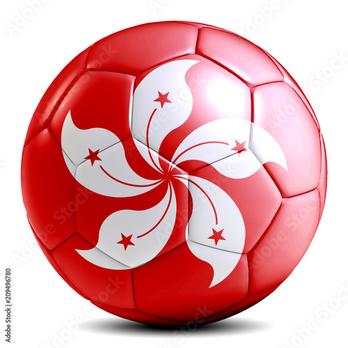Hong Kong soccer ball football futbol isolated photo