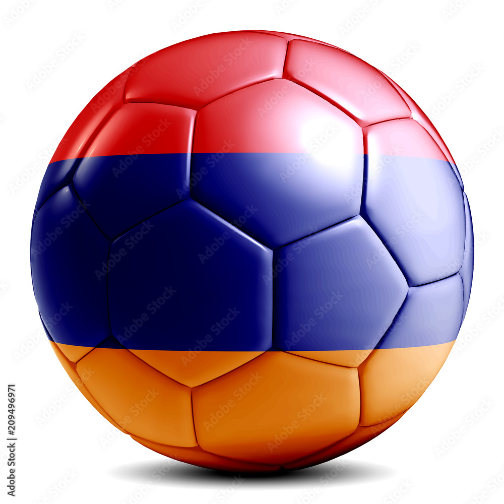 Fototapeta premium Armenia soccer ball football futbol isolated