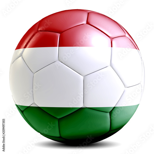 Hungary soccer ball football futbol isolated