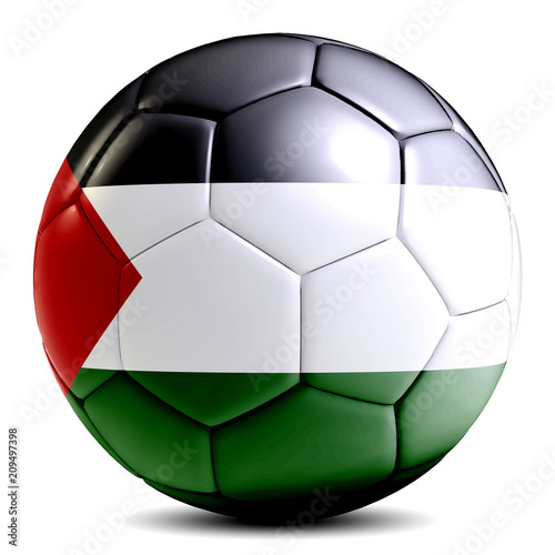 Palestine soccer ball football futbol isolated