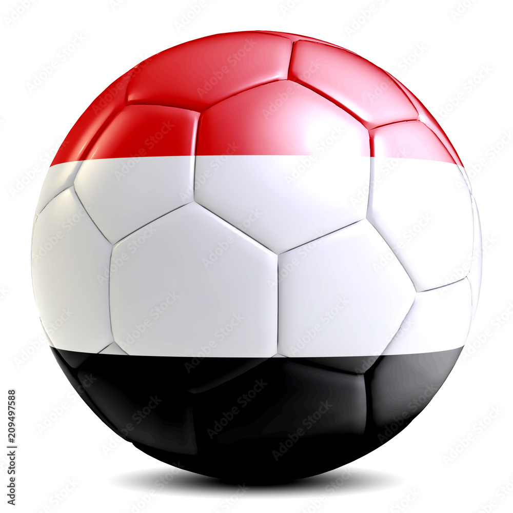 Yeman soccer ball football futbol isolated Yeman soccer ball football futbol isolated