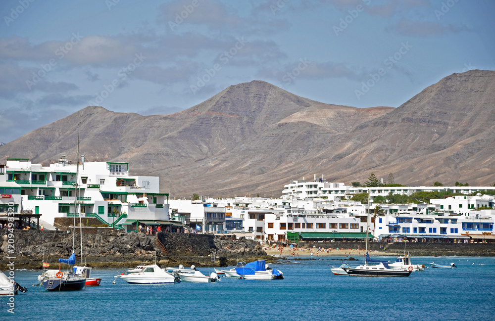 Boote im Hafen, Lanzarote