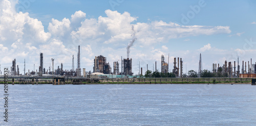 Refinery along the water