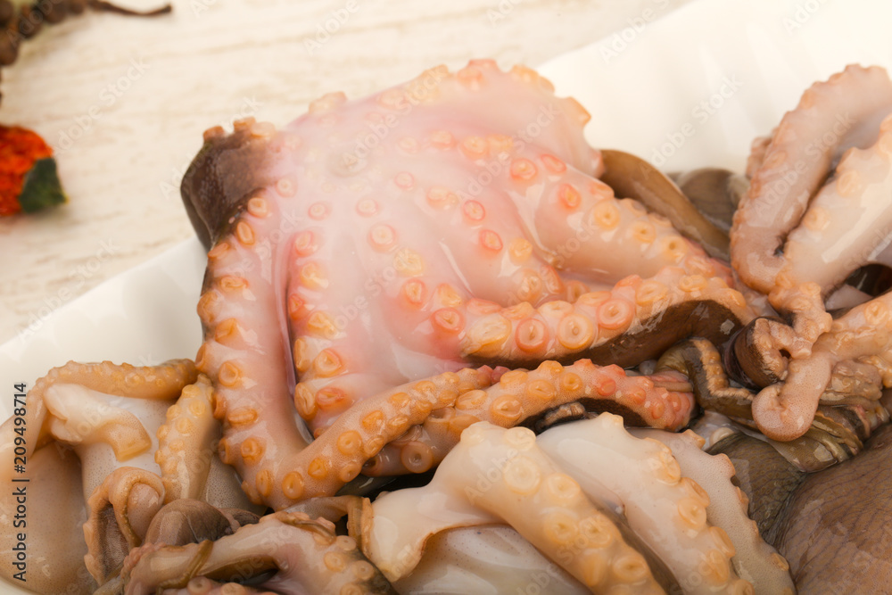 Raw octopus Raw octopus