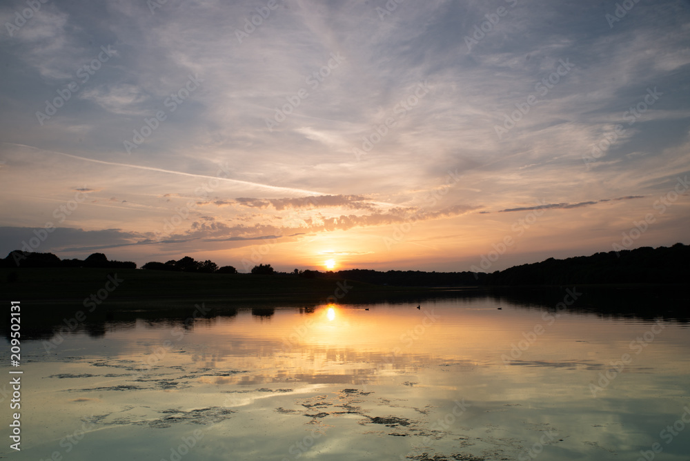 Lake sunset