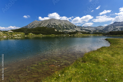 Fototapeta Naklejka Na Ścianę i Meble -  Amazing Landscape with Muratovo Lake and Todorka peak, Pirin Mountain, Bulgaria